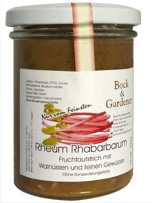 Rheum rhabarbarum Walnuss