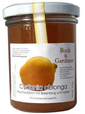 Cydonia oblonga mit BÃ¤renfang und Vanille